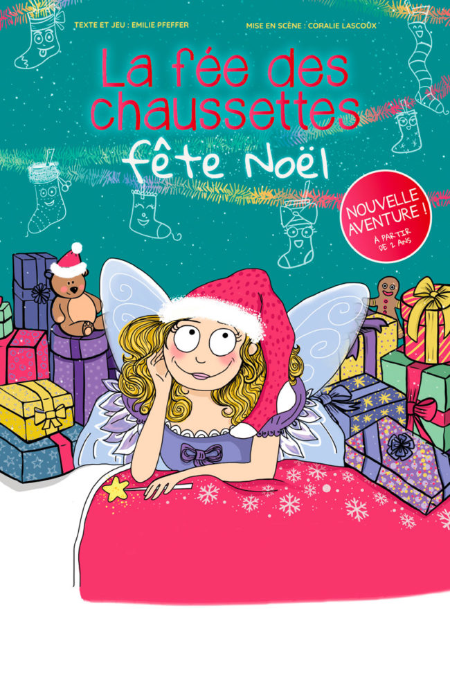 Affiche La Fée des Chaussettes fête Noël